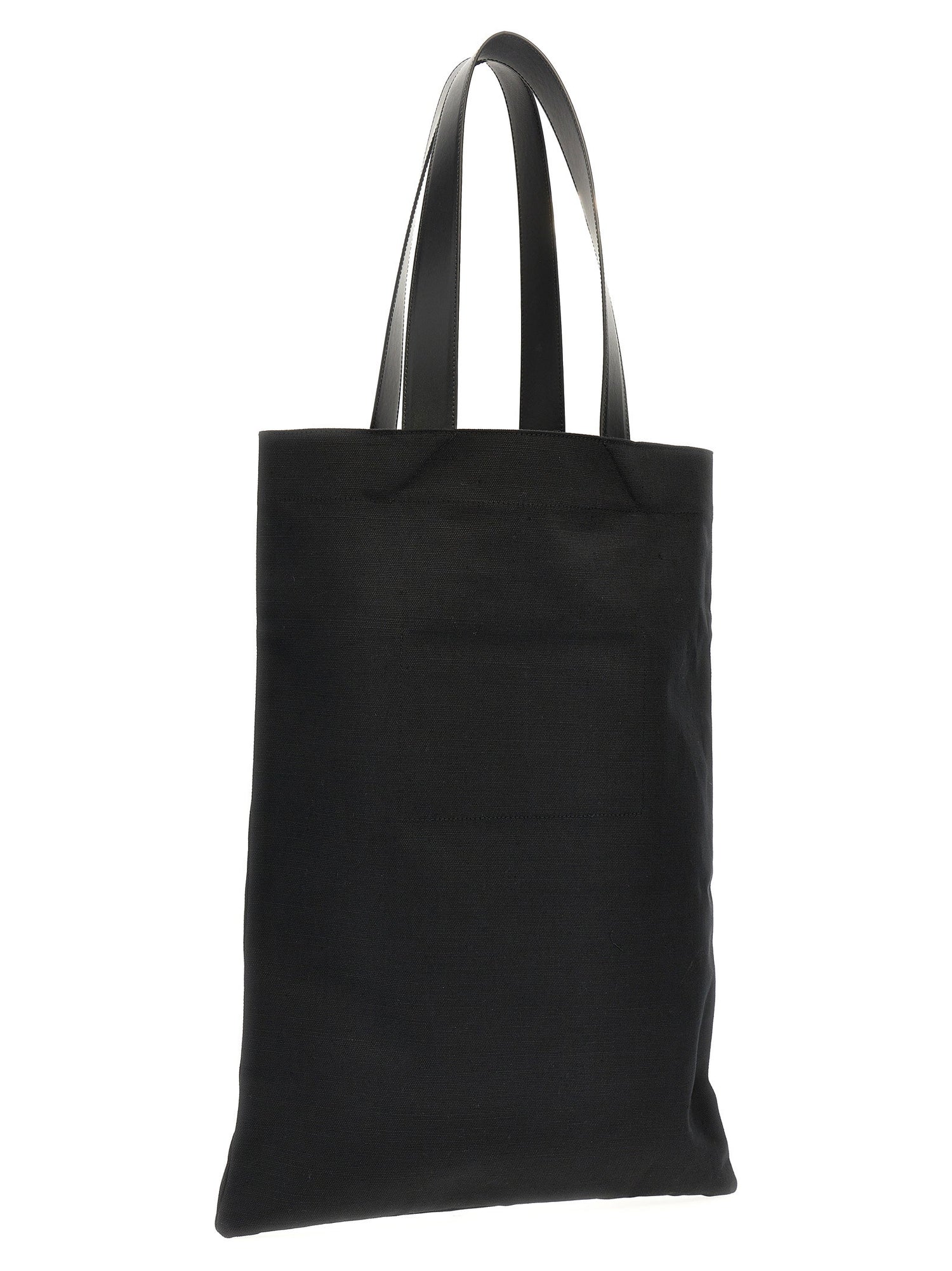 Jil Sander Flat Shopper Large Shopping Bag Black