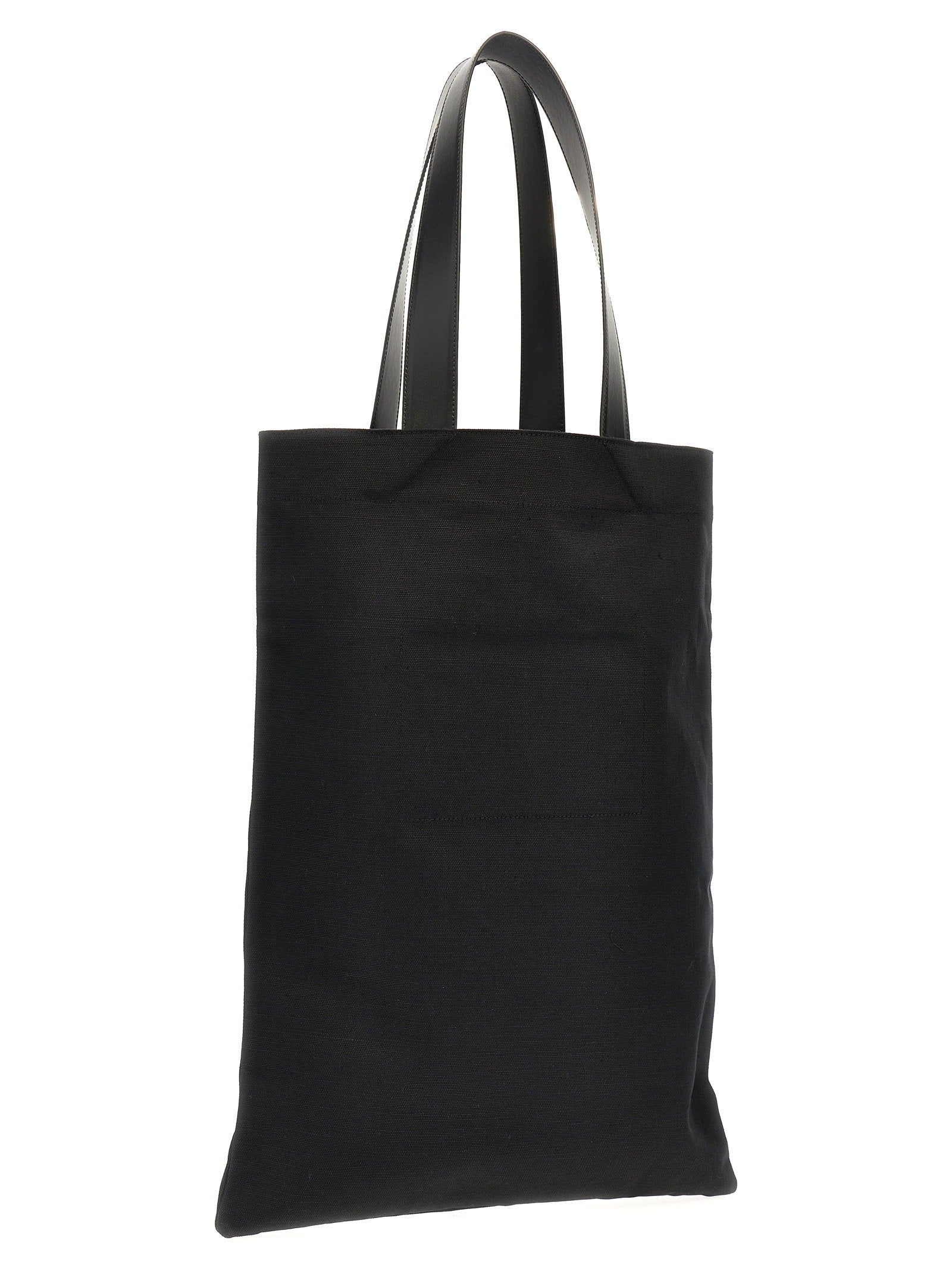 Jil Sander Flat Shopper Large Shopping Bag Black