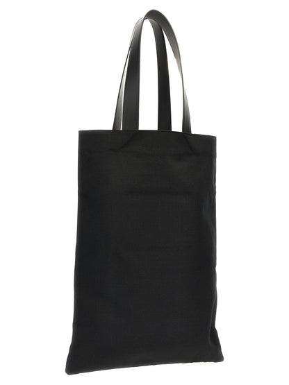 Jil Sander Flat Shopper Large Shopping Bag Black