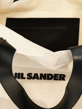 Jil Sander Flat Shopper Large Shopping Bag White/Black