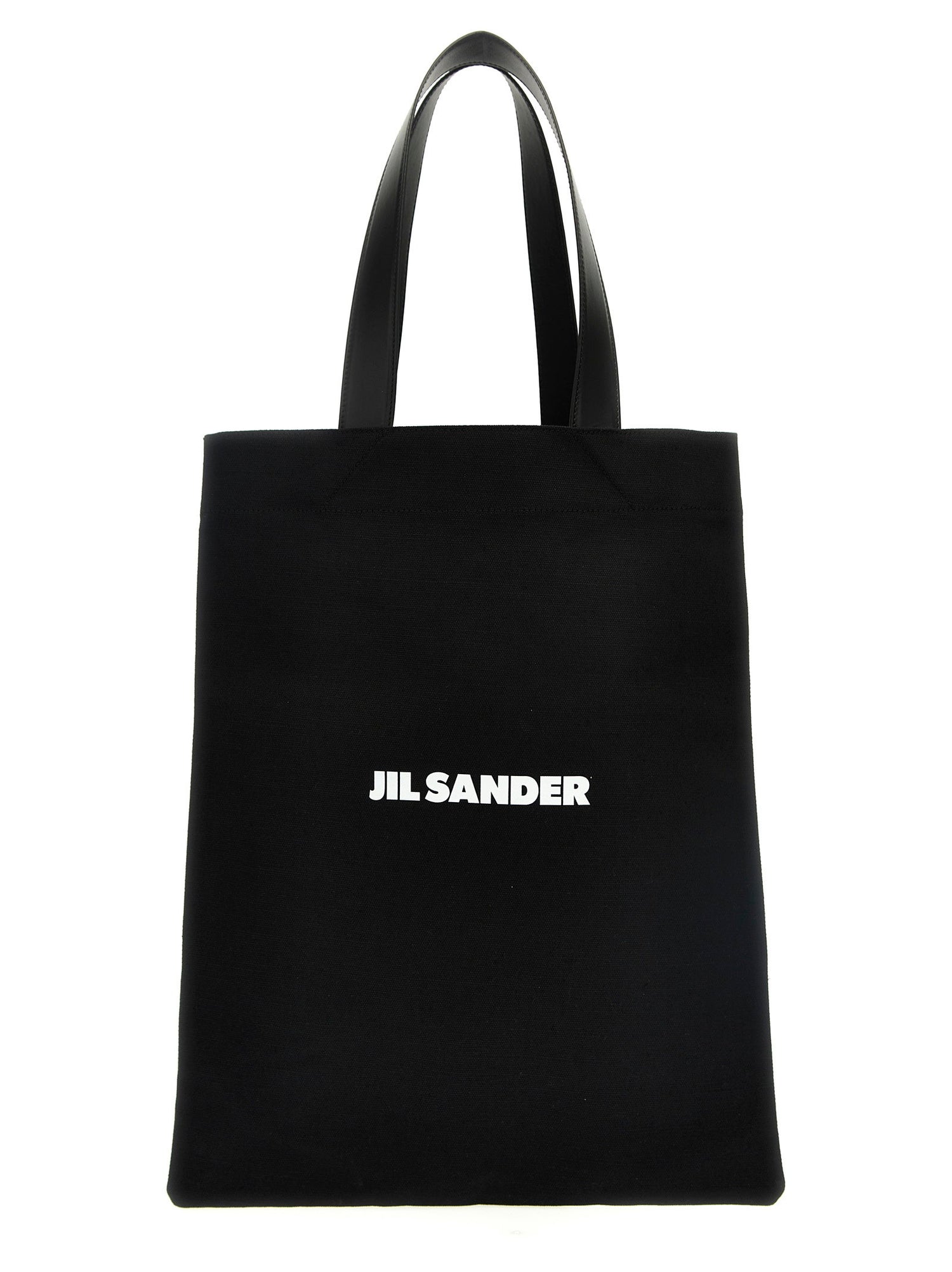 Jil Sander Flat Shopper Medium Shopping Black