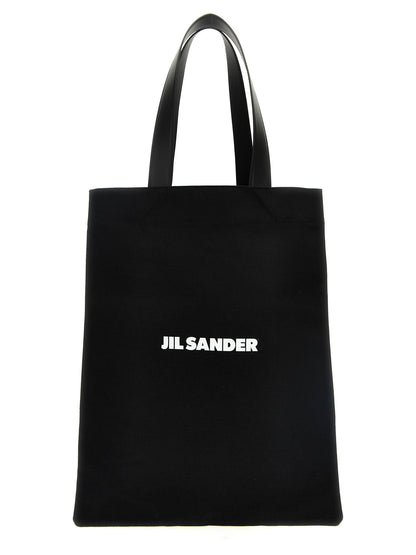 Jil Sander Flat Shopper Medium Shopping Black