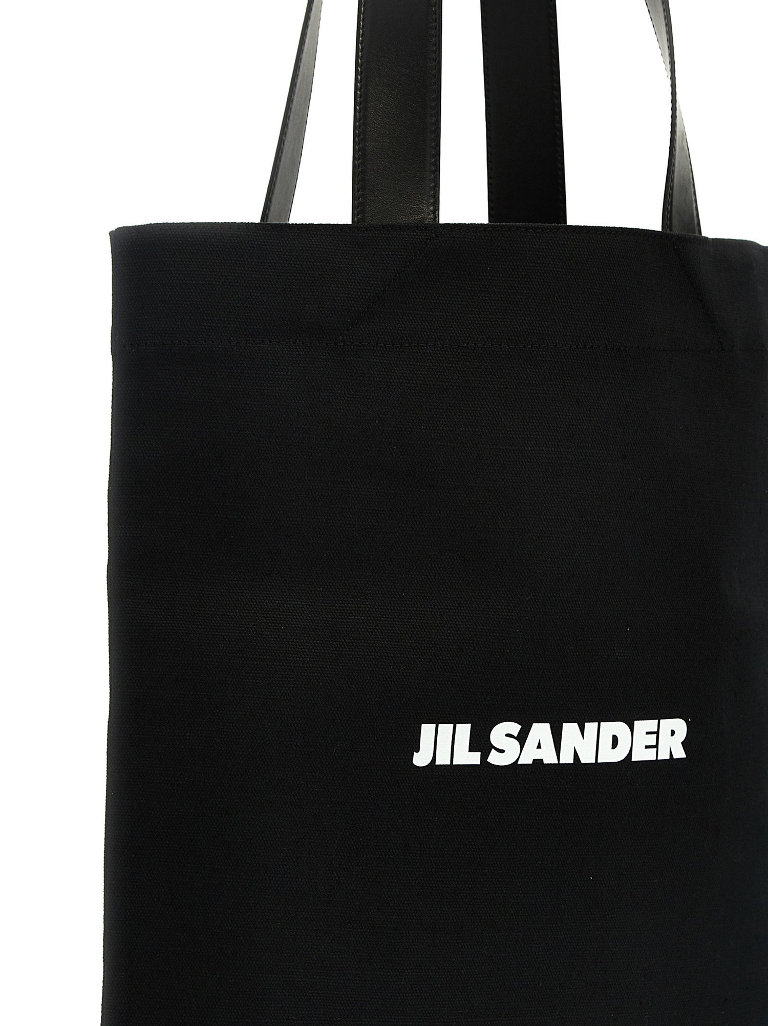 Jil Sander Flat Shopper Medium Shopping Black