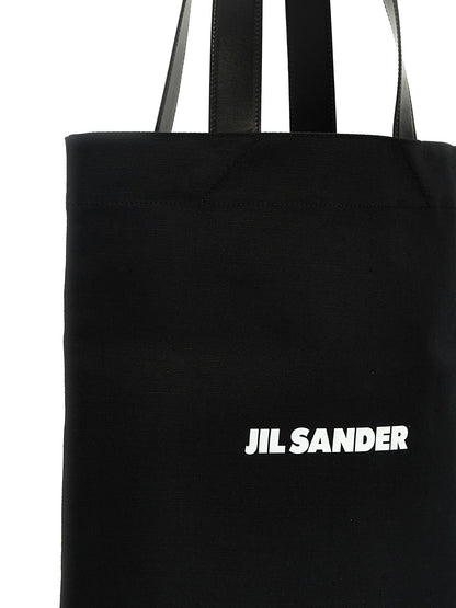 Jil Sander Flat Shopper Medium Shopping Black