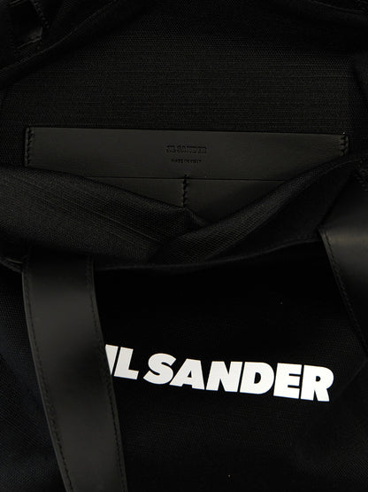 Jil Sander Flat Shopper Medium Shopping Black