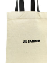Jil Sander Flat Shopper Medium Shopping White/black