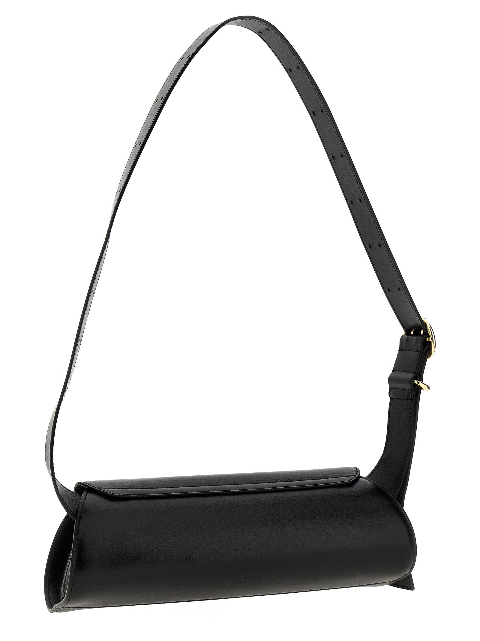 Jil Sander Cannolo Small Shoulder Bag Black