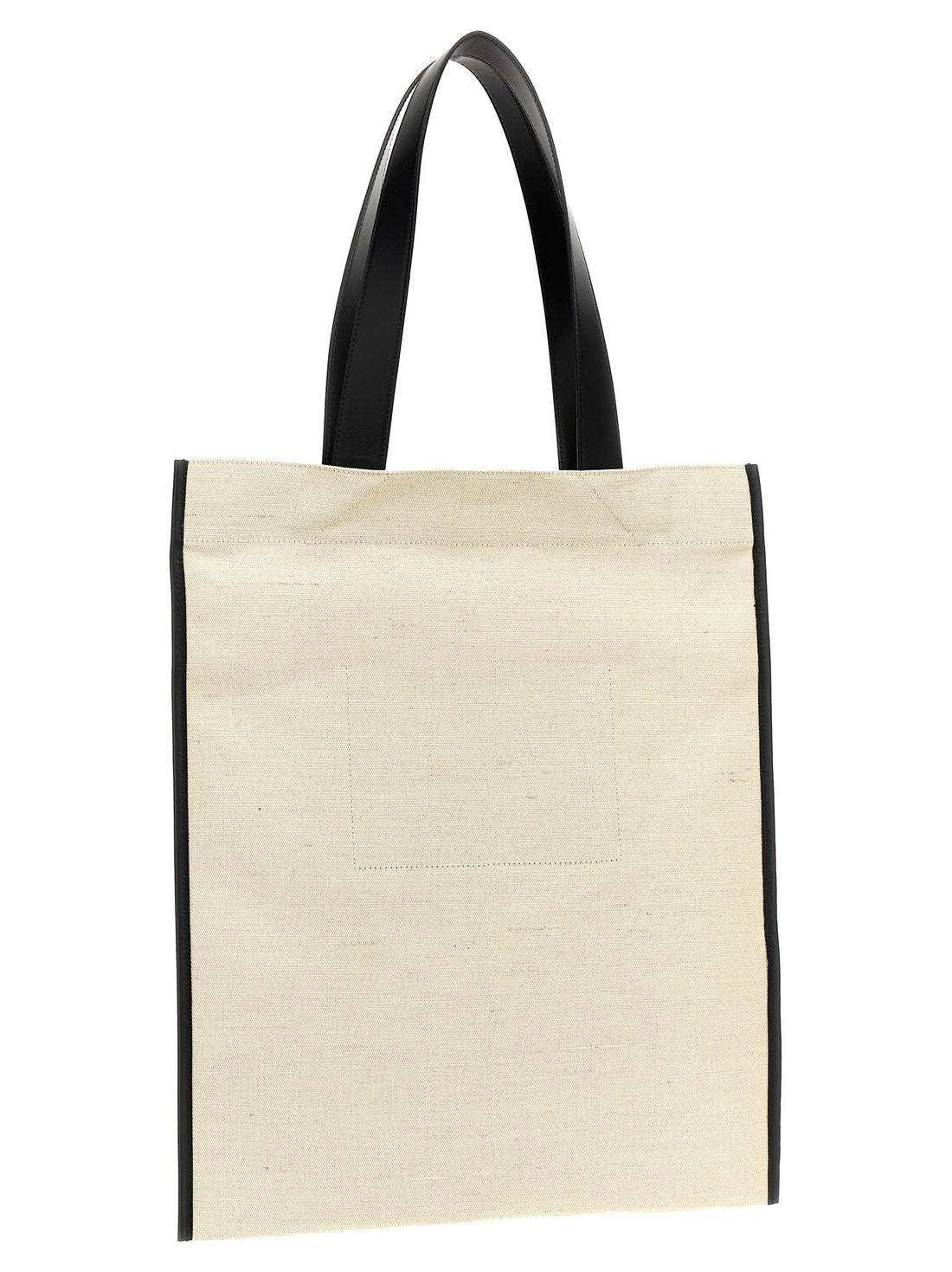 Jil Sander Medium Flat Shopping Bag White/black