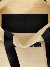 Jil Sander Medium Flat Shopping Bag White/black