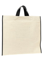 Jil Sander Border Book Tote Square Shopping Bag White/black