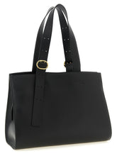 Jil Sander Cannolo Shopping Bag Black