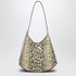 Jil Sander Eldorado python-print leather medium shoulder bag multicolor