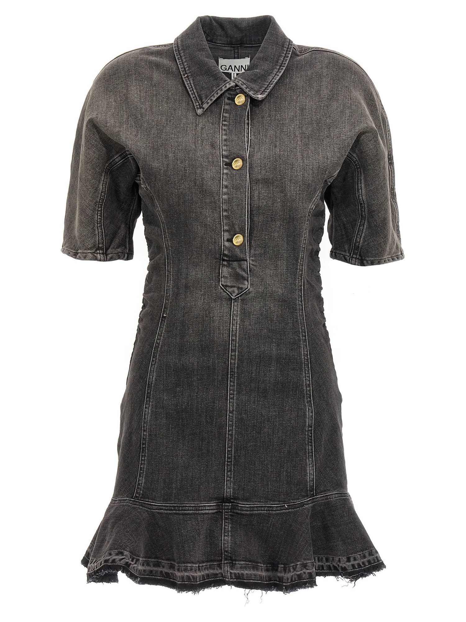 Ganni Tint Edge Dress Black