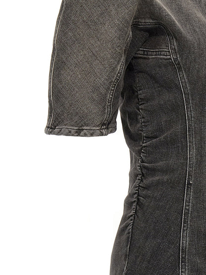 Ganni Tint Edge Dress Black