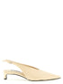 Jil Sander Leather Slingback Beige