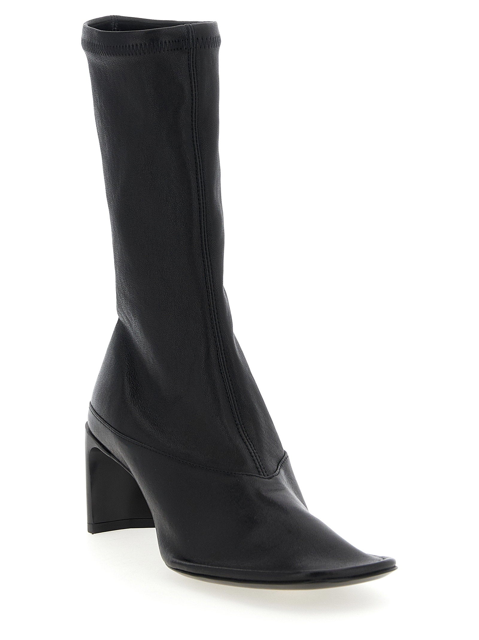 Jil Sander Nappa Ankle Boots Black