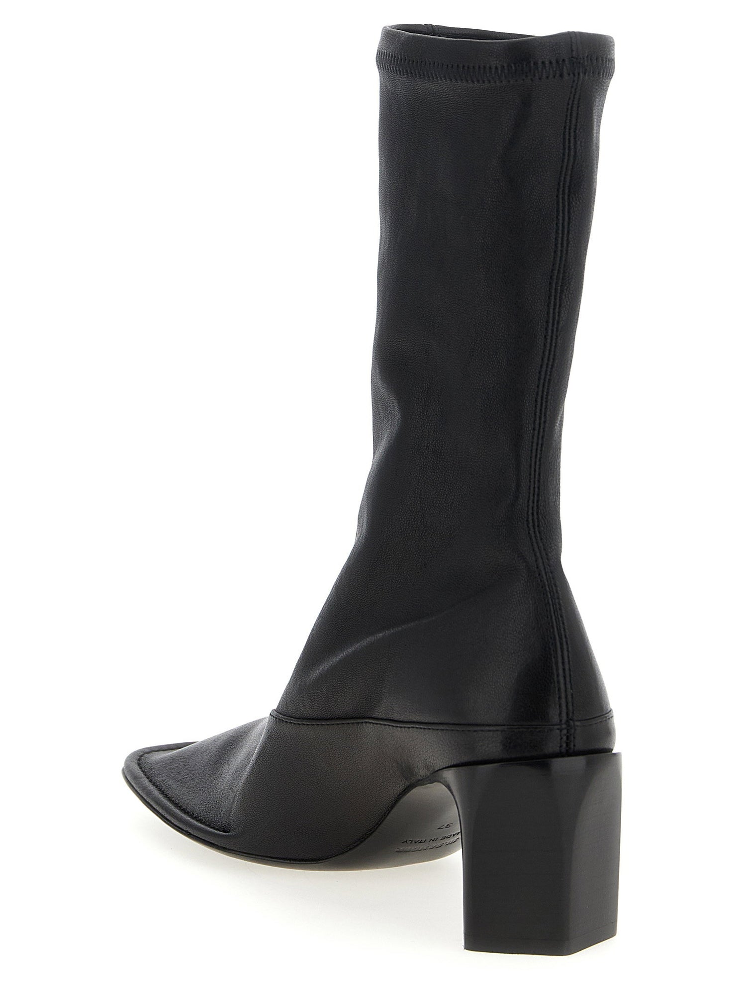 Jil Sander Nappa Ankle Boots Black