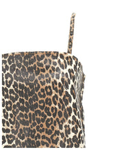 Ganni Leopard Mini Dress Multicolor