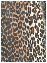 Ganni Leopard Mini Dress Multicolor