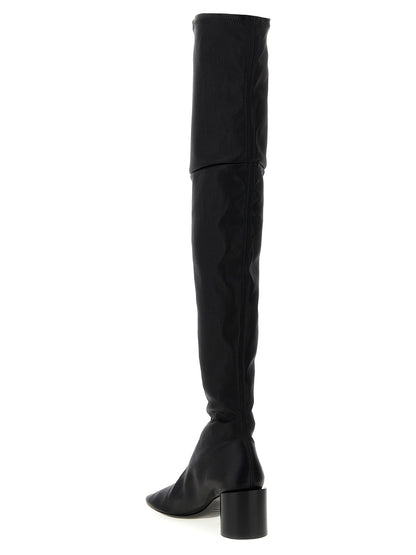 Jil Sander Nappa Boots Black