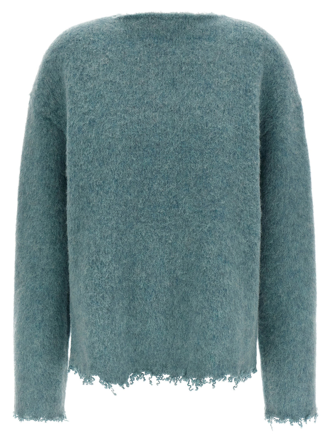 Jil Sander Fringed Sweater Light blue