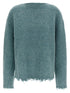 Jil Sander Fringed Sweater Light blue