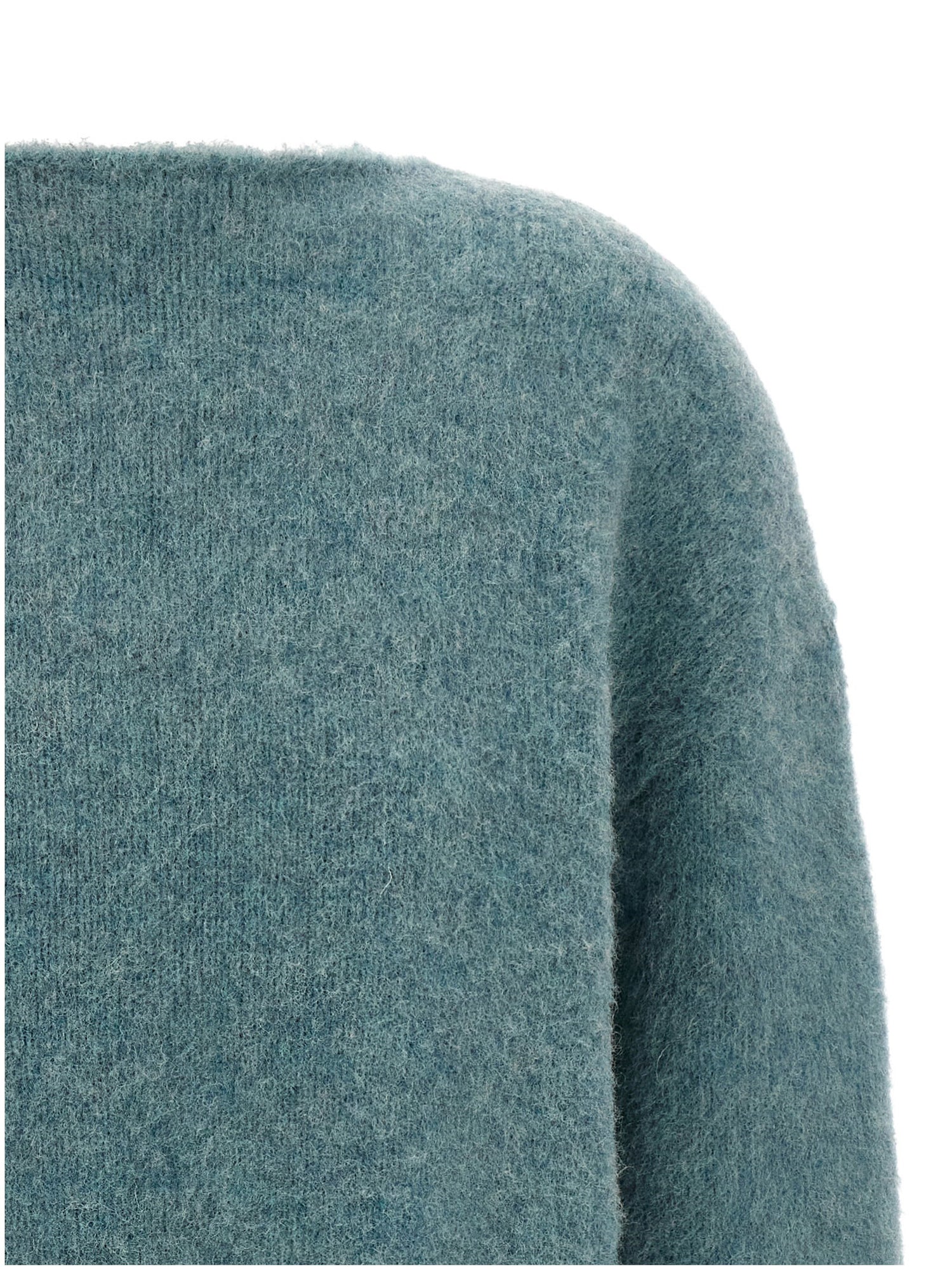 Jil Sander Fringed Sweater Light blue