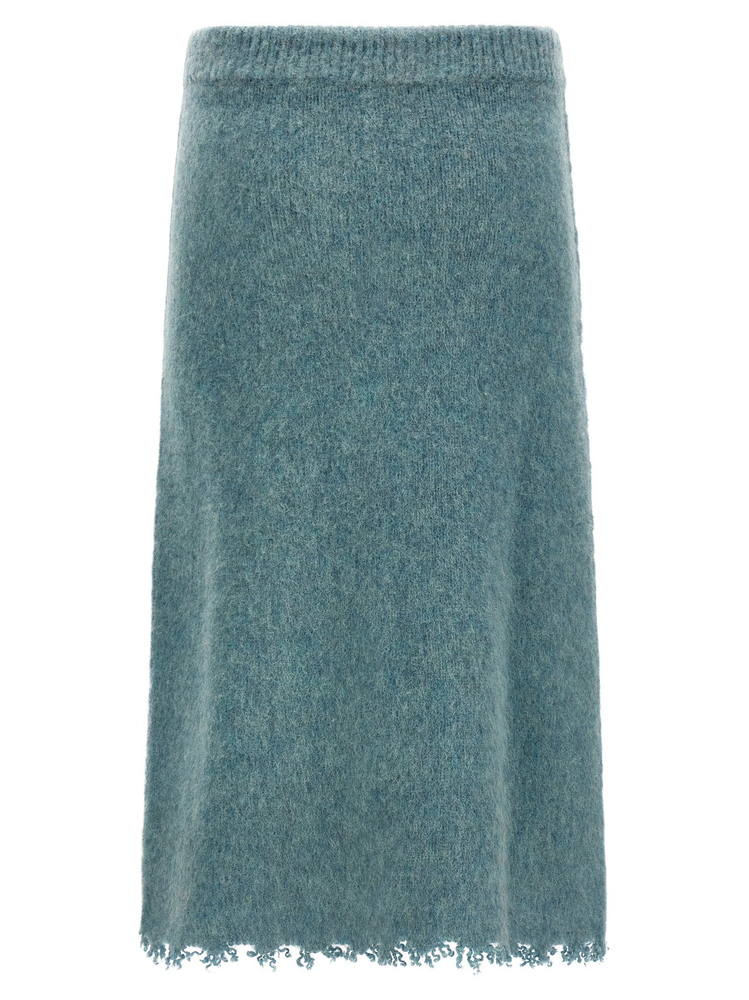 Jil Sander Wool Knit Skirt Light blue