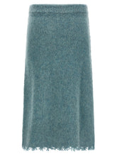 Jil Sander Wool Knit Skirt Light blue