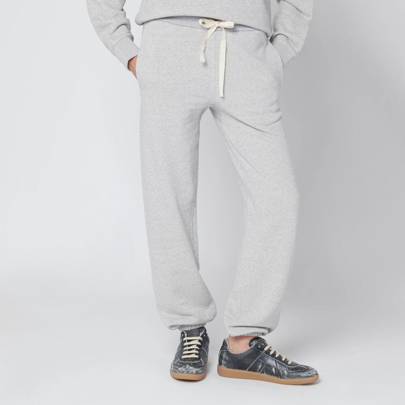 Jil Sander Light Grey Cotton Jogging Trousers Green