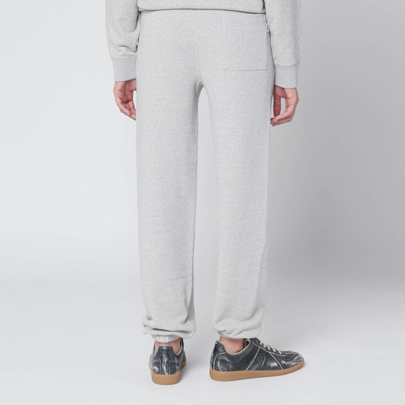 Jil Sander Light Grey Cotton Jogging Trousers Green