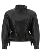 Balmain Iconica Leather Jacket Black