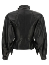 Balmain Iconica Leather Jacket Black