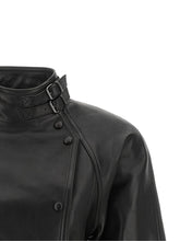Balmain Iconica Leather Jacket Black