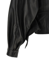 Balmain Iconica Leather Jacket Black