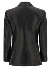 Balmain Leather Blazer Black