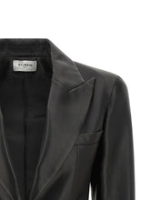 Balmain Leather Blazer Black