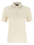 Fabiana Filippi Crystal Collar Polo Shirt Beige