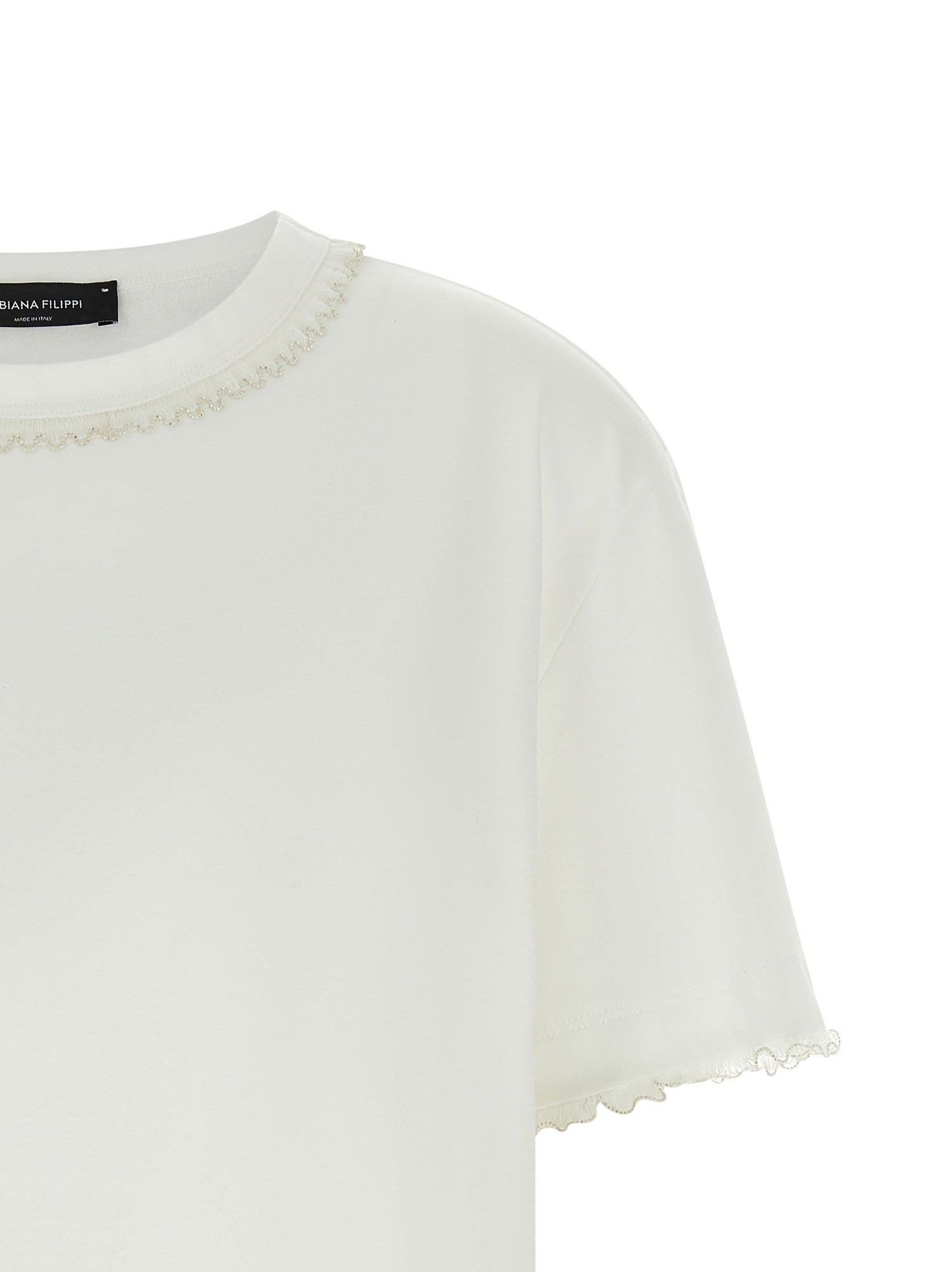 Fabiana Filippi Embroidery T-shirt White