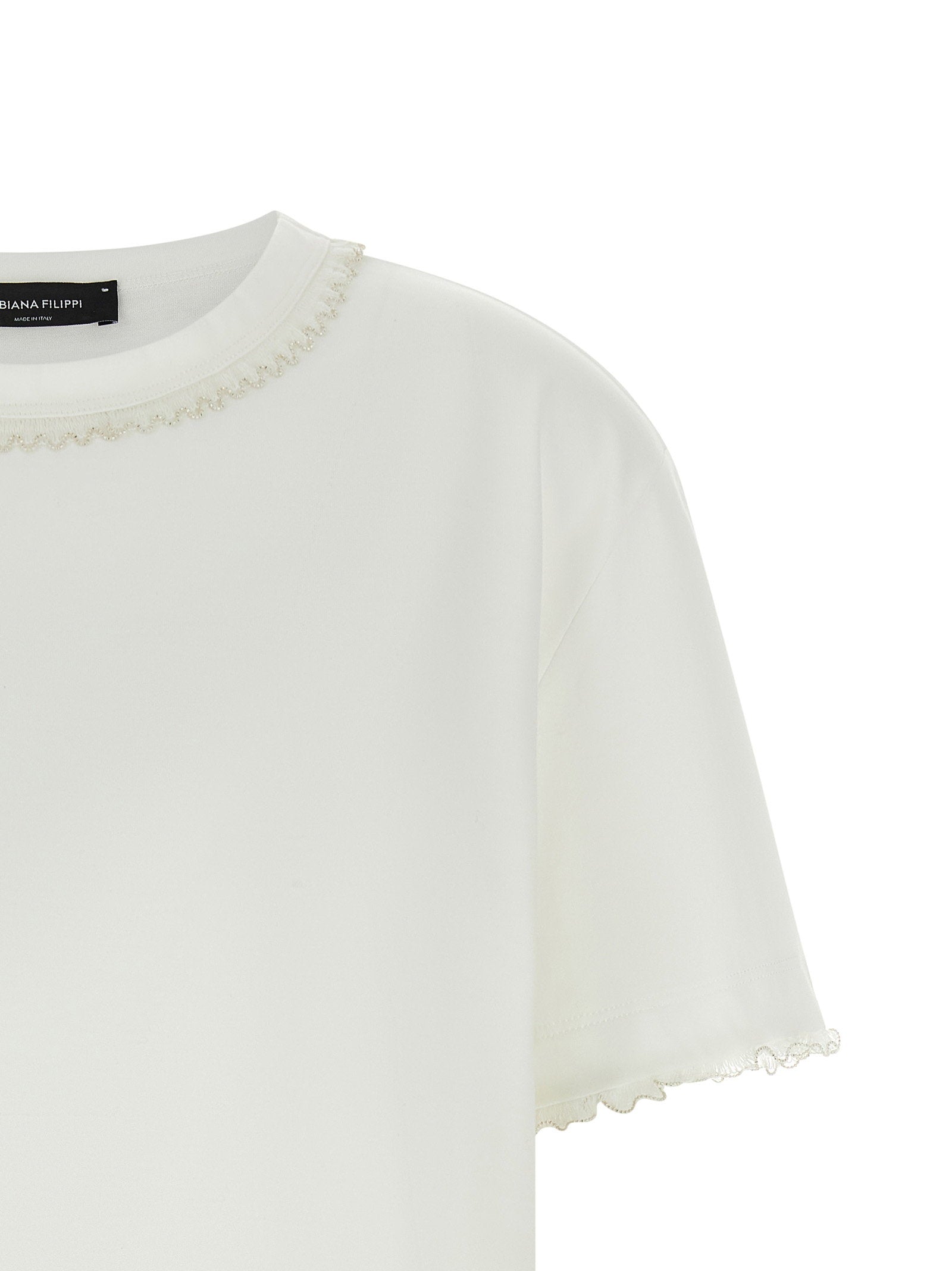 Fabiana Filippi Embroidery T-shirt White