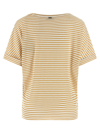 Herno Striped T-shirt Yellow