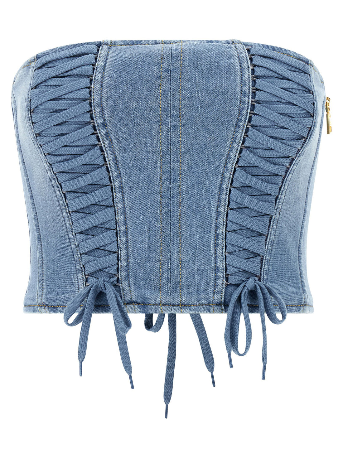 Elisabetta Franchi Bustier Top Light blue