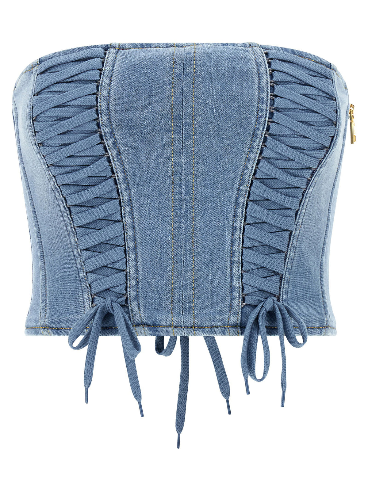 Elisabetta Franchi Bustier Top Light blue
