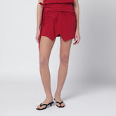 isabel marant berenice jersey wrap miniskirt red