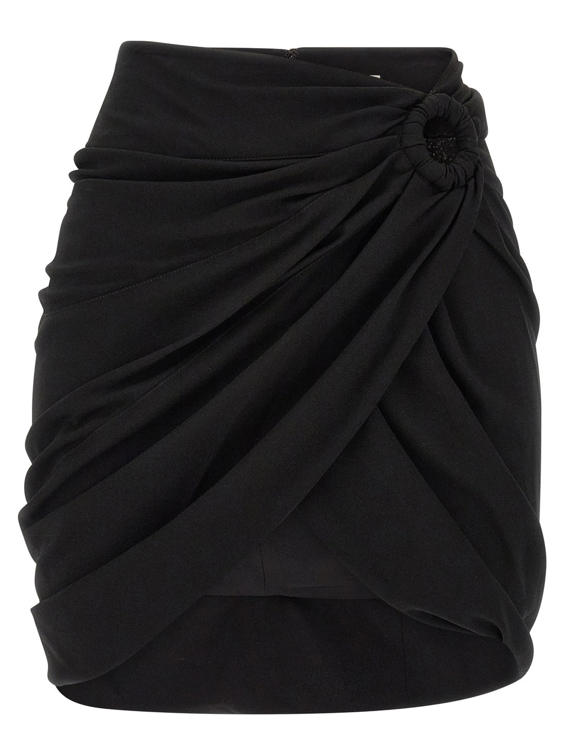 Isabel Marant Sabrina Skirt With Asymmetrical Draping Black