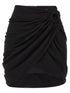 Isabel Marant Sabrina Skirt With Asymmetrical Draping Black