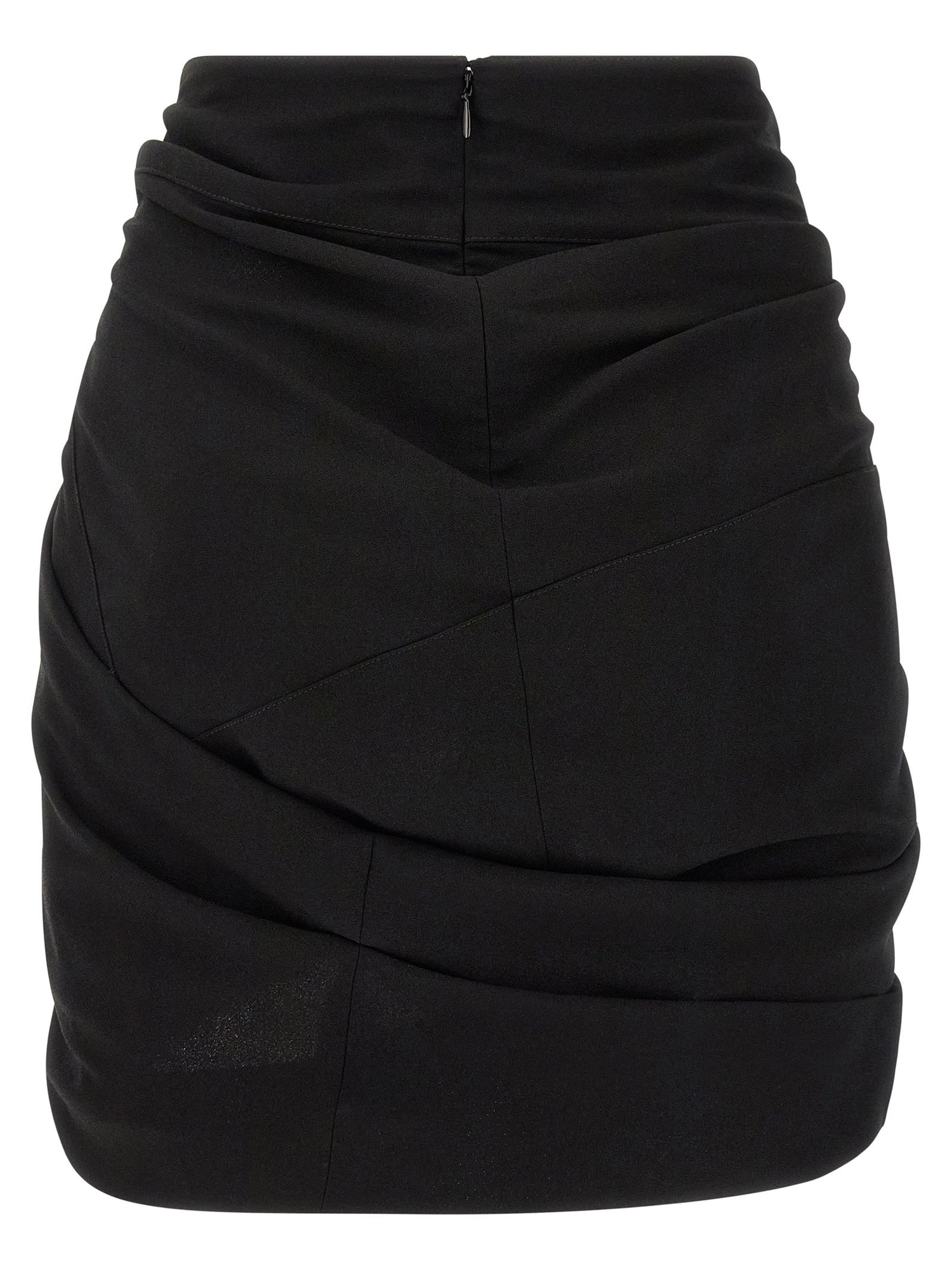 Isabel Marant Sabrina Skirt With Asymmetrical Draping Black