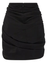 Isabel Marant Sabrina Skirt With Asymmetrical Draping Black