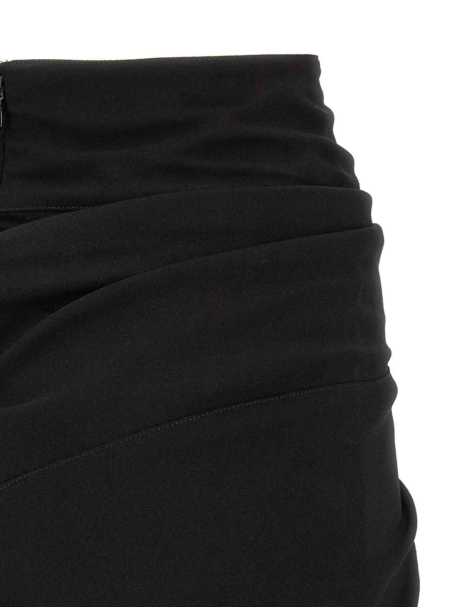 Isabel Marant Sabrina Skirt With Asymmetrical Draping Black