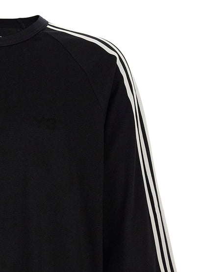Y-3 Long Sleeve Tee 3-stripes T-shirt White/Black